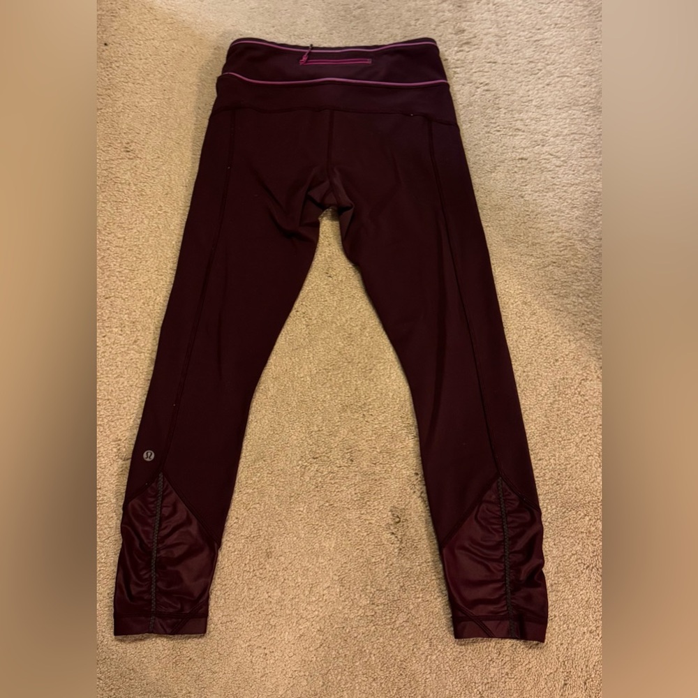 Lululemon Pace Queen‎ 7/8 Leggings Raspberry Pink Womens Size 6. - Picture 9 of 10